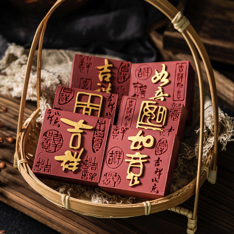 Gift Soap with Auspicious Themes Handmade Cold Process Soap