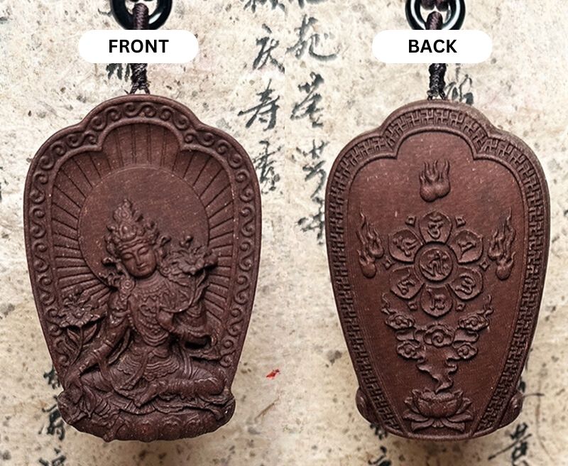 Natural Plant Ancient Method Mixed Incense Amulet Pendant for Guanyin Buddha