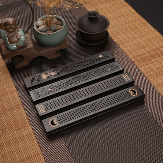 Black Sandalwood Incense Box Incense Tray/ Holder