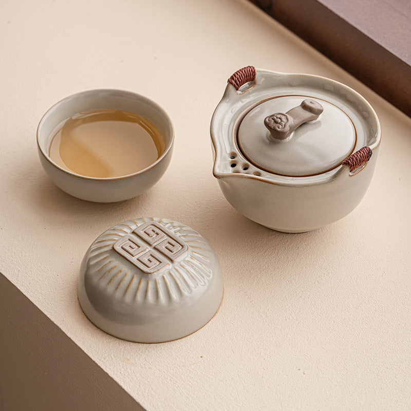 Ru Kiln Travel Tea Set / Beginner Set