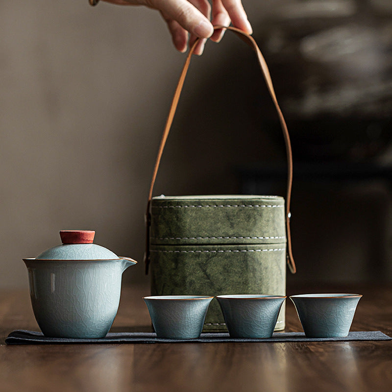 Ceramic Chinese Portable Tea Set / Beginner Set