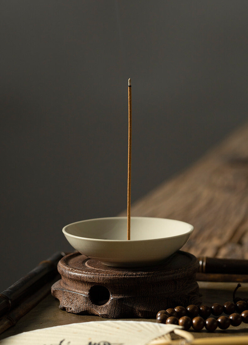 Quemador/porta incienso de cerámica de fresno para el hogar o la oficina, sala de té