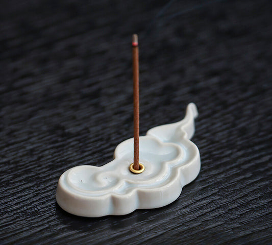 Cloud Mini Incense Holder Chinese Zen Ceramic Incense Tray