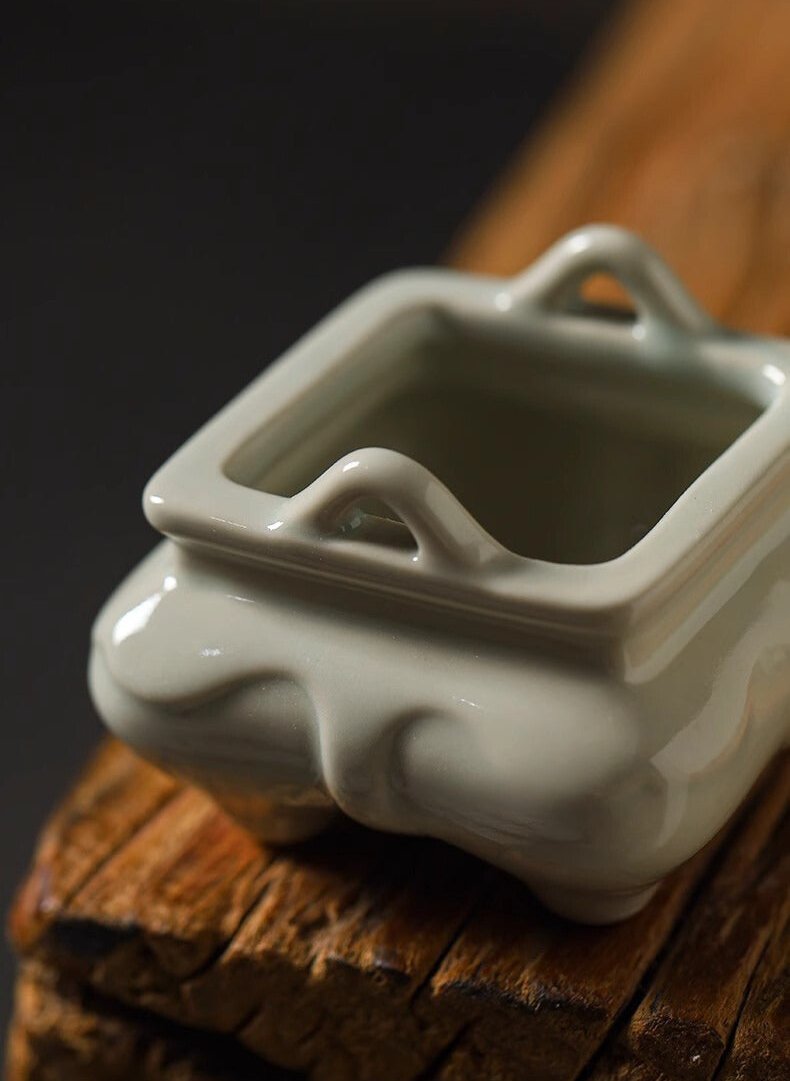 Square Incense Burner Ceramic Zen Incense Tray