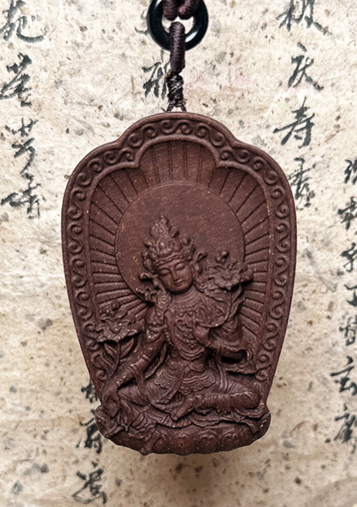 Natural Plant Ancient Method Mixed Incense Amulet Pendant for Guanyin Buddha