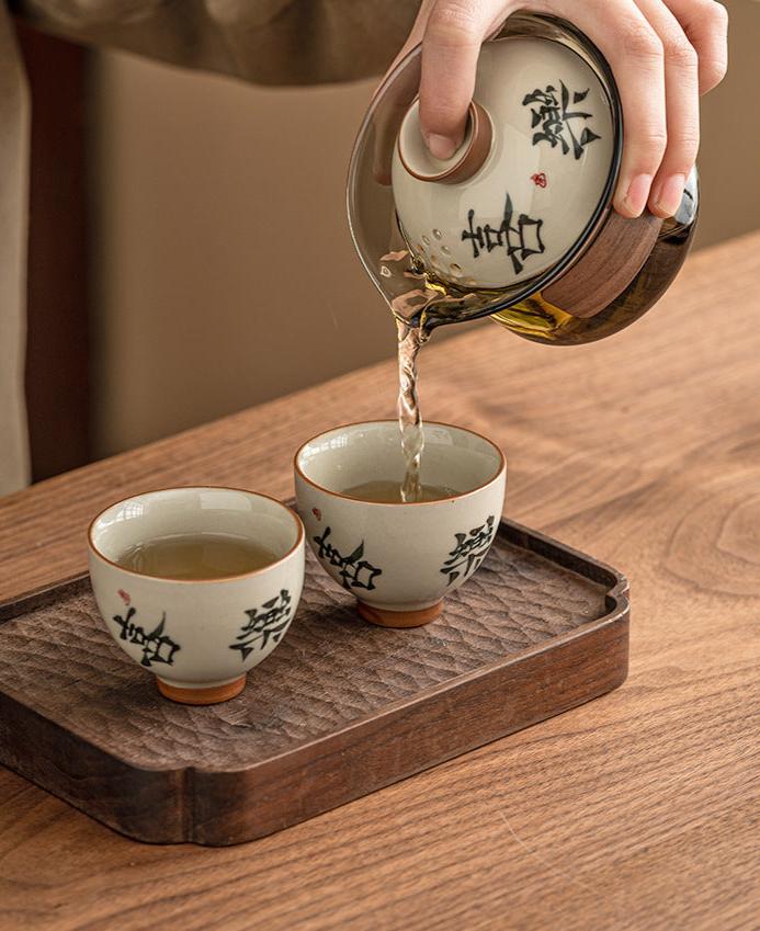 Honey Glaze Travel Tea Set / Beginner Set