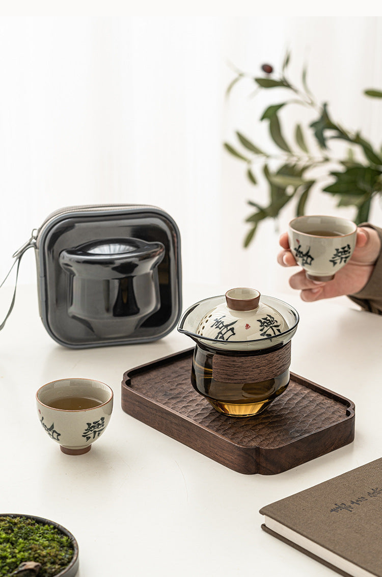 Honey Glaze Travel Tea Set / Beginner Set